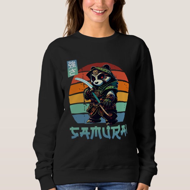Boys Love Samurai Panda Japan Sweatshirt (Front)