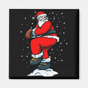 Boys Men Xmas Tcher Santa Claus Christmas Baseball Magnet