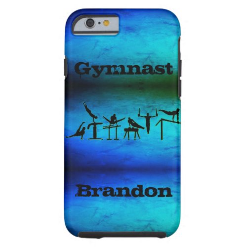 Boys  Mens Gymnastics Events Ombre Tough iPhone 6 Case