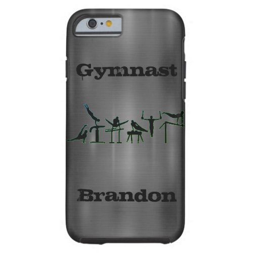 Boys  Mens Gymnastics Events Steel Silver Tough iPhone 6 Case