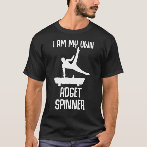 Boys Mens Gymnastics Fidget Spinner T_Shirt