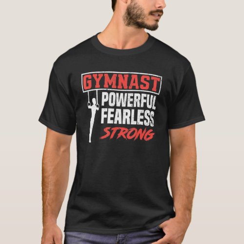 Boys Mens Gymnastics Sports Strong Gymnast T_Shirt