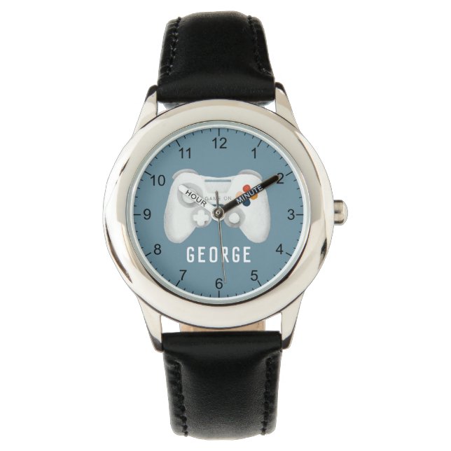Boys Modern and Cool Video Game Kids Watch (Front)