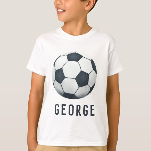 Boys Modern Blue Soccer Jersey Number Sports T_Shirt