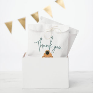 Boys Modern Cute Monster Alien Baby Shower Favor Bag