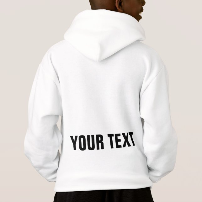 Boys Modern Hoodie Elegant Template Back Print (Back)