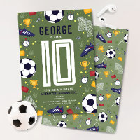 Boys Modern Sports Soccer Kids Birthday