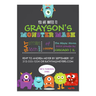 Monster Mash Invitations & Announcements | Zazzle