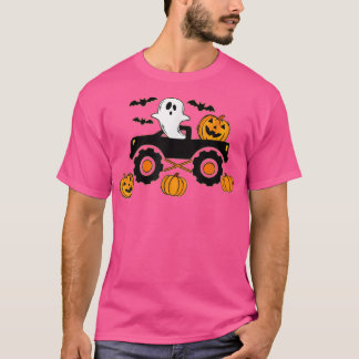 Boy's Monster Truck Pumpkin Halloween Shirt Toddle