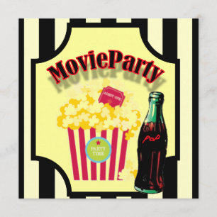 Boys Movie Birthday Party Invitation