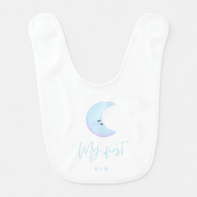 Boy's My First Eid Baby Bib (Front)