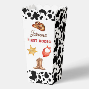 Boys My First Rodeo Cowboy 1st Birthday Favor Boxes