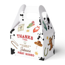 Boys My First Rodeo Cowboy 1st Birthday Favor Boxes