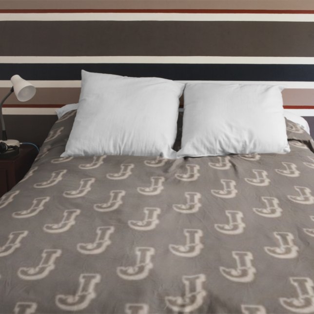 Boy's Name And Initial Rustic Duvet Cover (Creator Uploaded)
