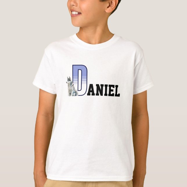 Boys Name custom start with D T-Shirt (Front)
