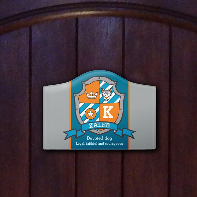 Boys name dog coat of arms knight sign (Creator Uploaded)