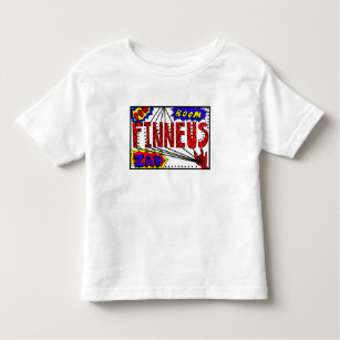 Boy's Name Finneus Spider Web Super Powers Toddler T-shirt