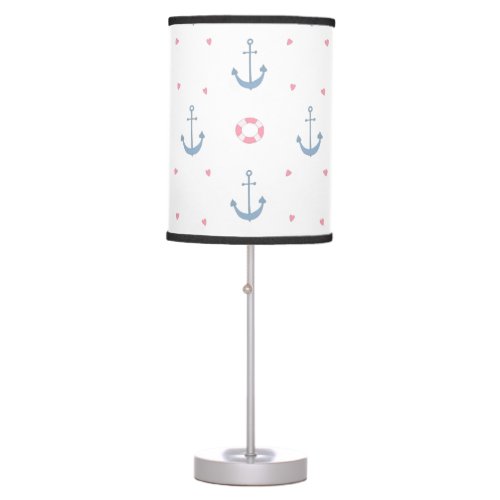 Boys Nautical Theme Pattern Kids Room Floor Lamp