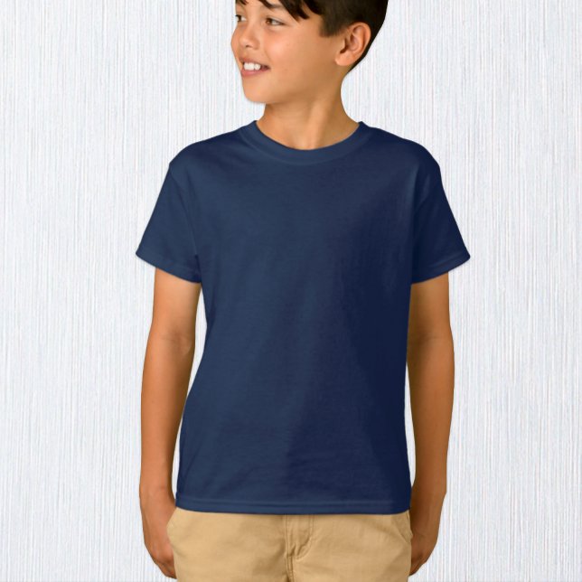 Boys Navy T-Shirt, Kids / Customize T-Shirt (Creator Uploaded)