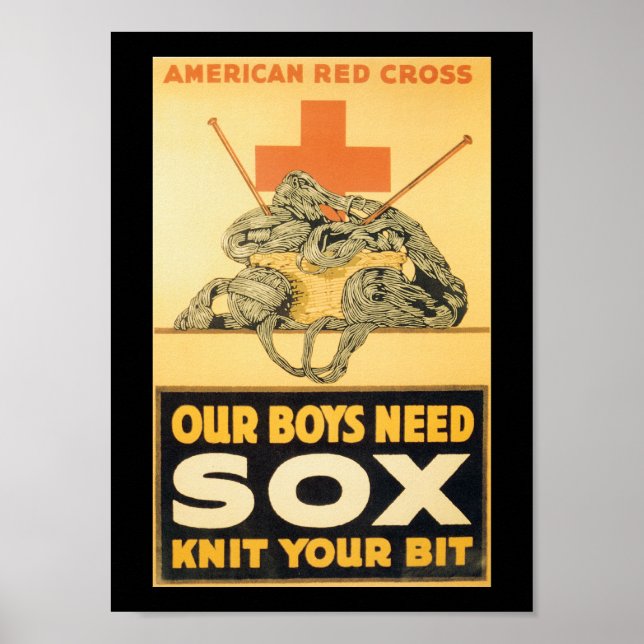 Boys Need Sox World War II Poster (Front)