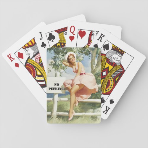 Boys Night Pin Up Poker Poker Cards