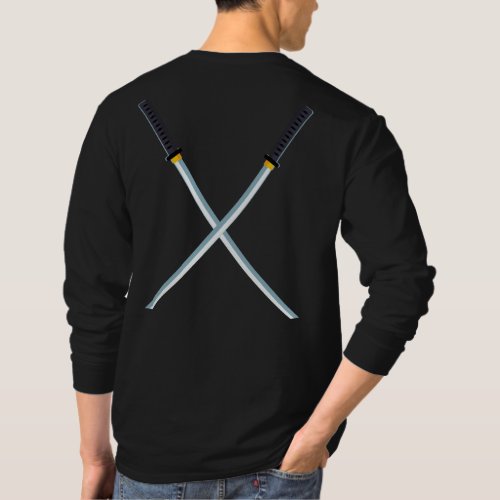 Boys Ninja Sword Cool Disguise Costume Graphic  T_Shirt