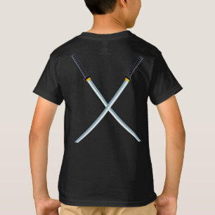 Boys Ninja Sword Cool Disguise Costume Graphic  T-Shirt