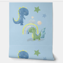 Boy's Nursery Dinosaurs at Play Peel & Stick