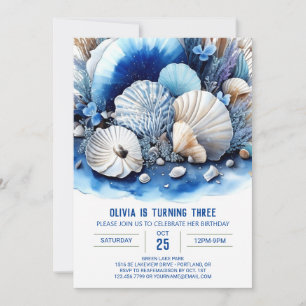 Boy's Ocean Exploration Birthday Invitation