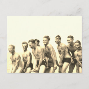 Boys on a Rope Postcard