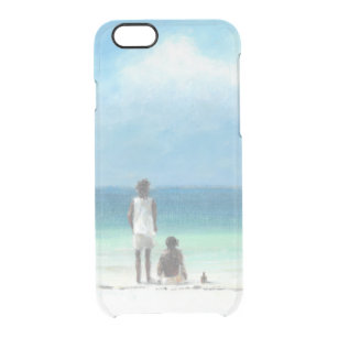 Boys on Beach Kenya Clear iPhone 6/6S Case