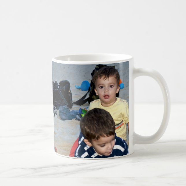 Boys on the Beach Coffee Mug (Right)