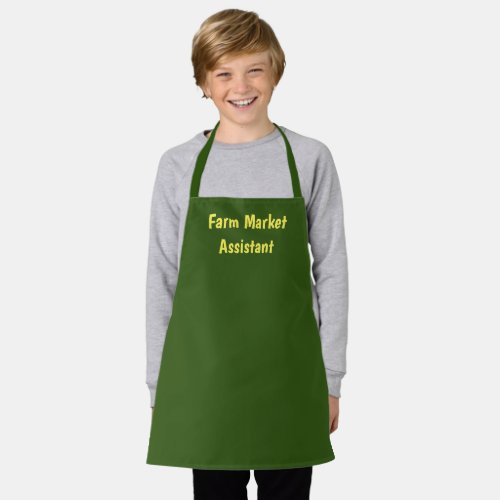 Boys or girls farm market assistant apron