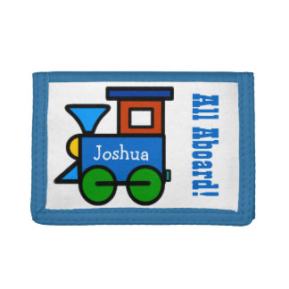 Boys Personalized Choo Choo Train Wallet