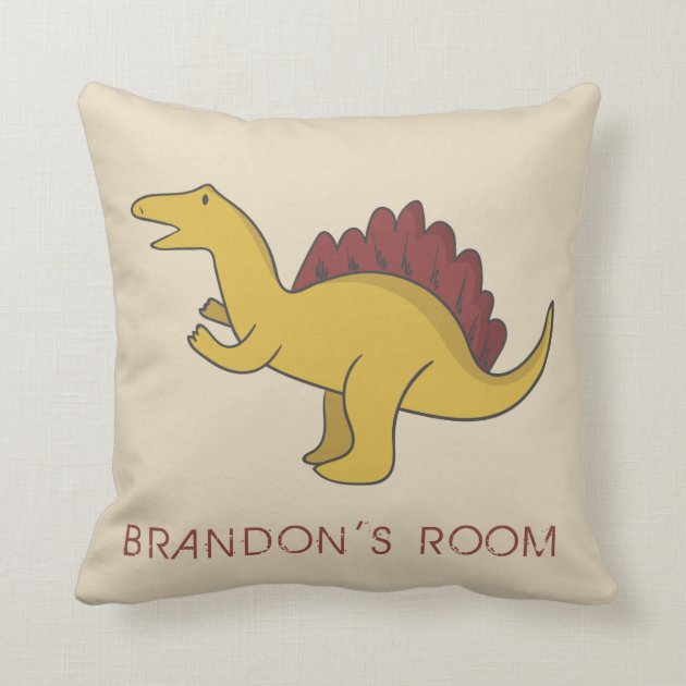 personalized dinosaur pillow