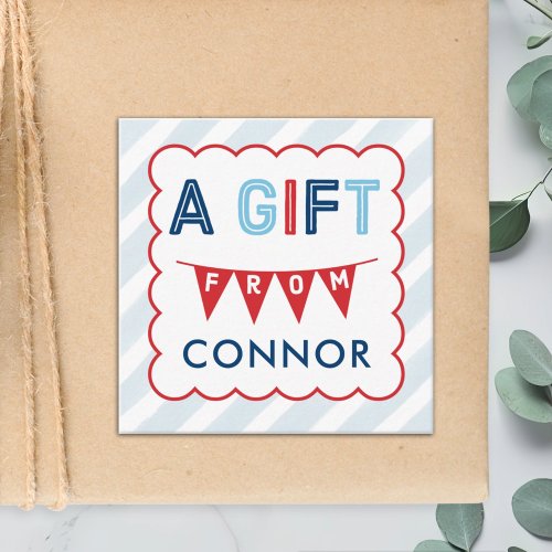 Boys Personalized Gift Enclosure Cards 