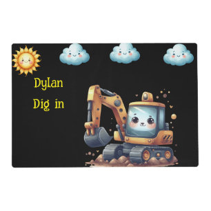 Boy's Personalized Laminated Placemat