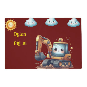 Boy's Personalized Laminated Placemat
