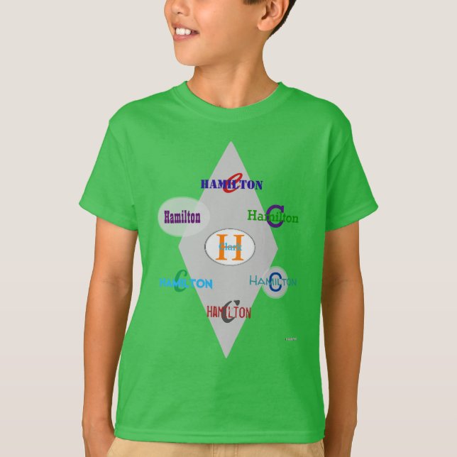 Boy's Personalized T-Shirt HAMbyWG (Front)