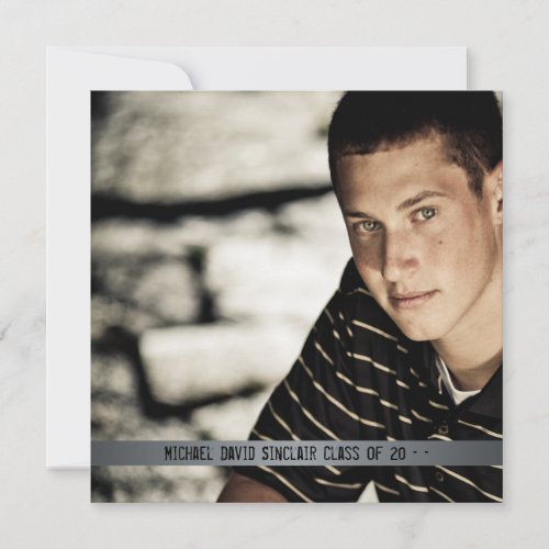 Boys Photo Graduation Announcement