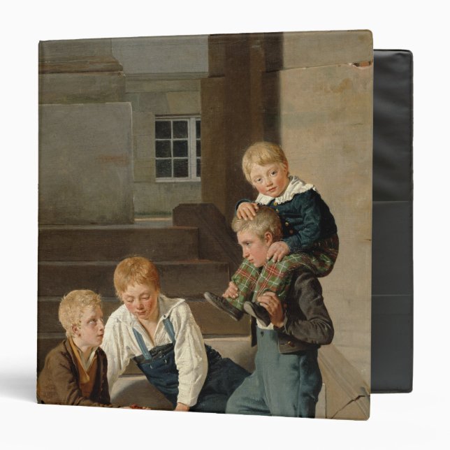 Boys Playing Dice in Front of Christiansborg Binder (Front/Inside)