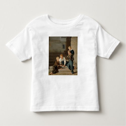 Boys Playing Dice in Front of Christiansborg Toddler T_shirt