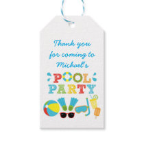 Boys Pool Birthday Party Favor Gift Tags