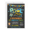 Boys Pool Party Birthday Chalkboard Invitation