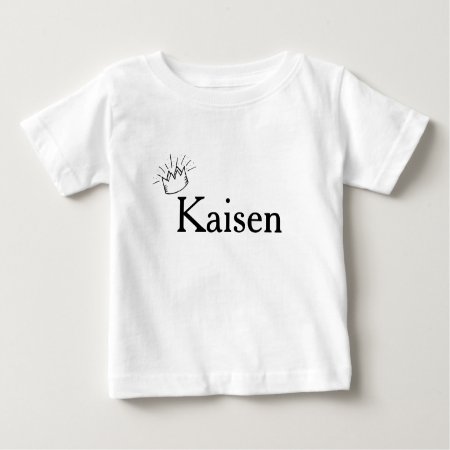 Boys Prince Crown Personalized Baby T-shirt