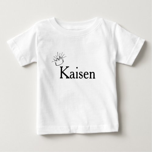 Boys Prince Crown Personalized Baby T_Shirt