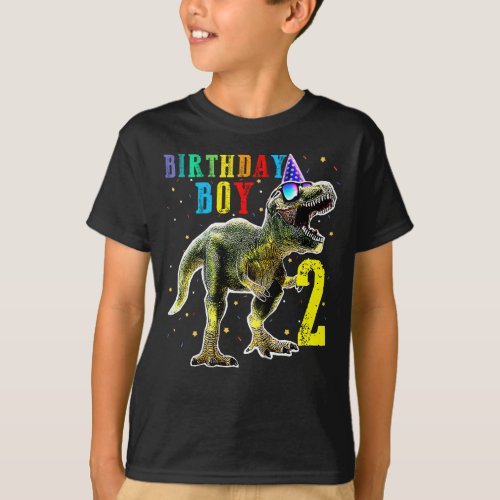 Boys Rawr Im 2 2ND Birthday Dinosaur Shirts Dinos