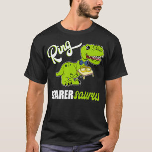 Boys Ring Bearer Design Dinosaur Rex Wedding T-Shirt