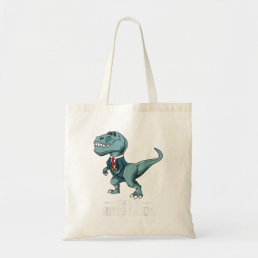 Boys Ring Bearer T-Rex Dinosaur Wedding Party Outf Tote Bag