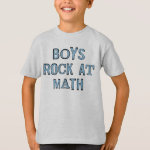 Boys Rock At Math T-Shirt